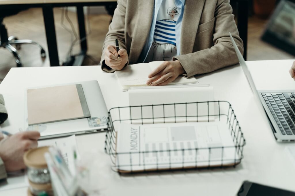 taking notes