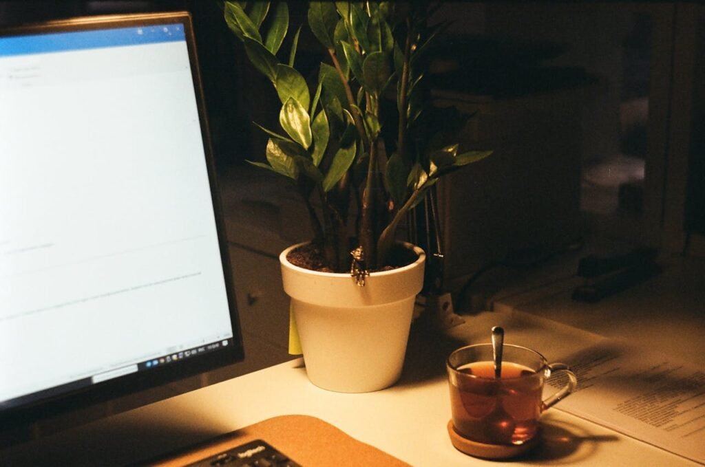 desk setup