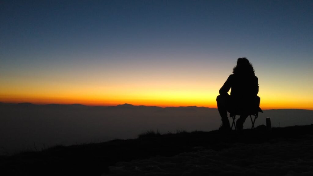 watching a sunrise