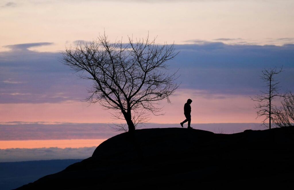 Person rebuilding life after a difficult season